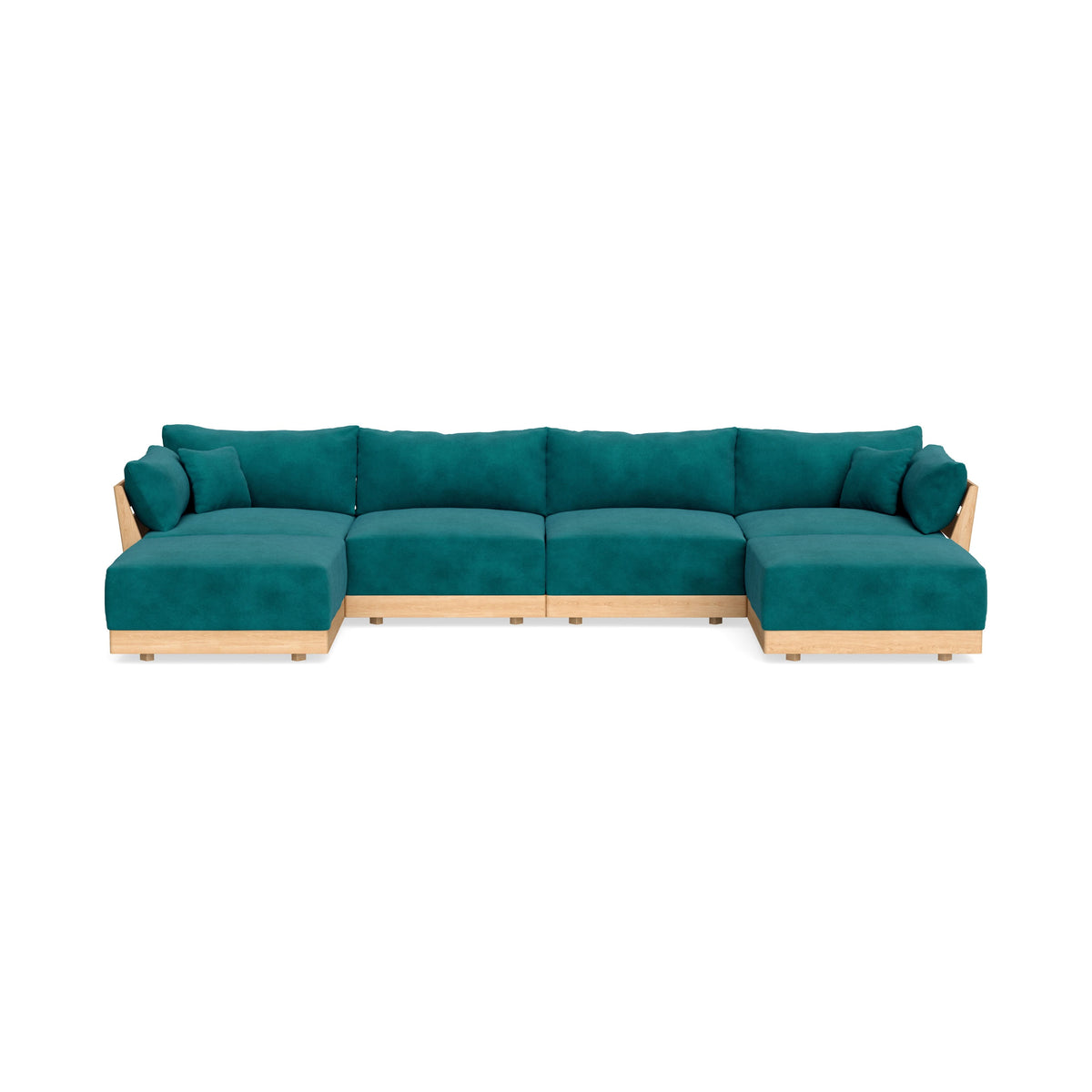 Slipcover Only - Modular Bondi 4-Seater U-Sectional in Peacock – Inside ...