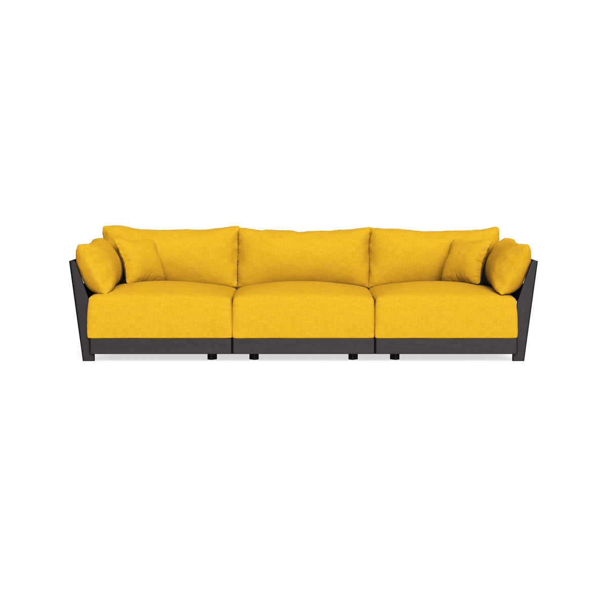 Modular Bondi Black 3-Seater Sofa in Sunflower | Classic Blend – Inside ...