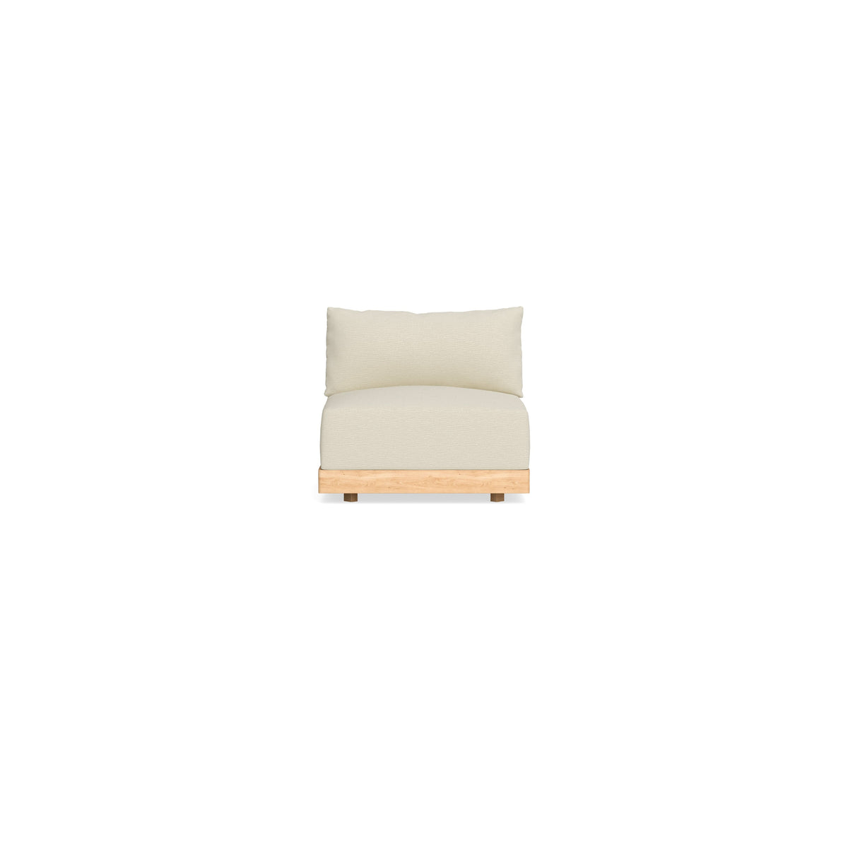 Modular Bondi Latte Armless Chair in Parchment | Classic Blend – Inside ...