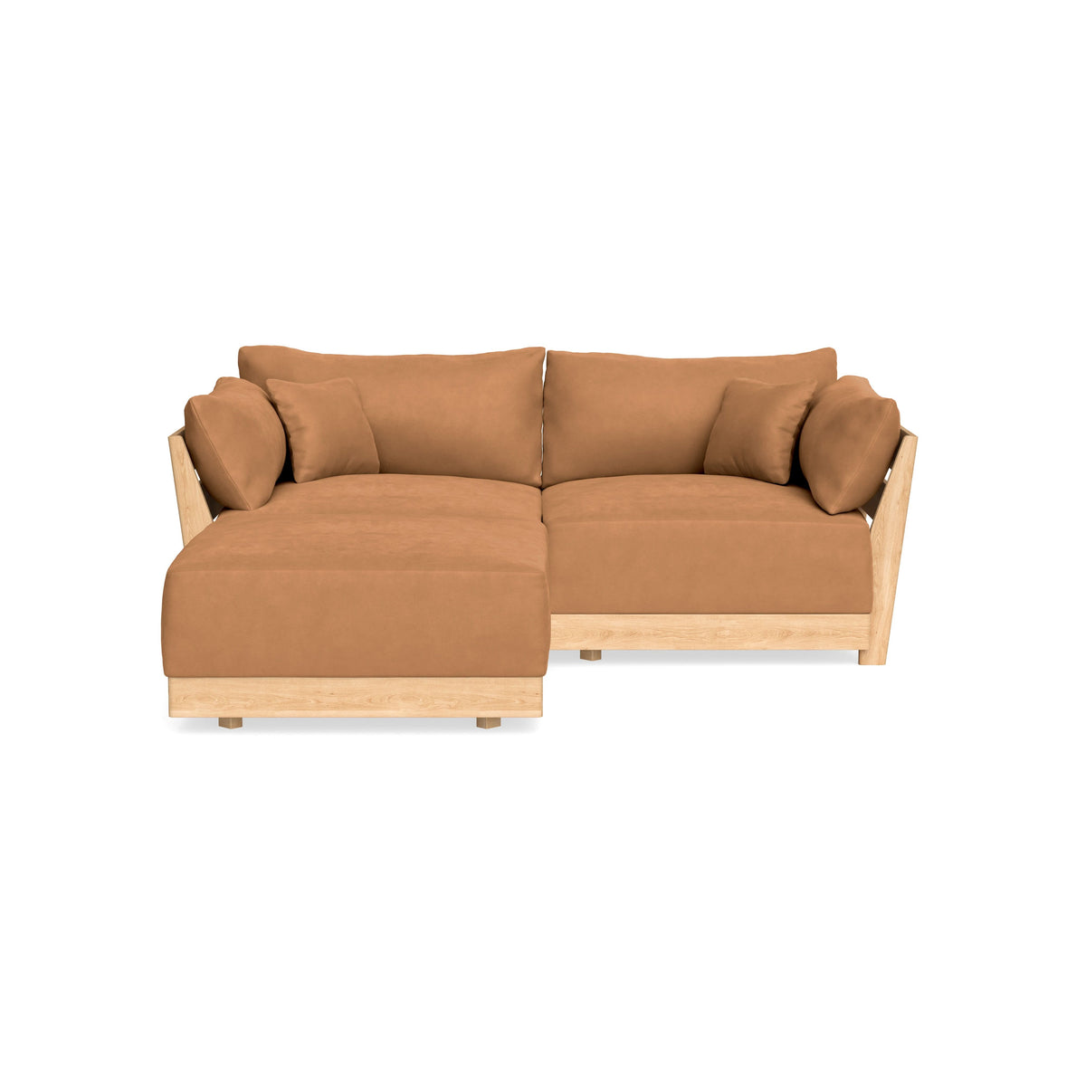 Modular Bondi Latte 2-Seater Sectional in Cheddar | Classic Blend ...